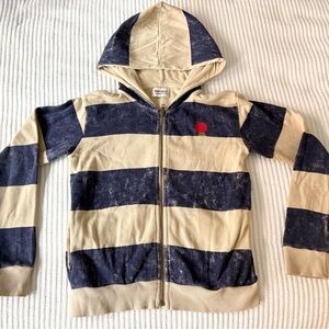 Bobo Choses Blue and Cream Kids Hoodie